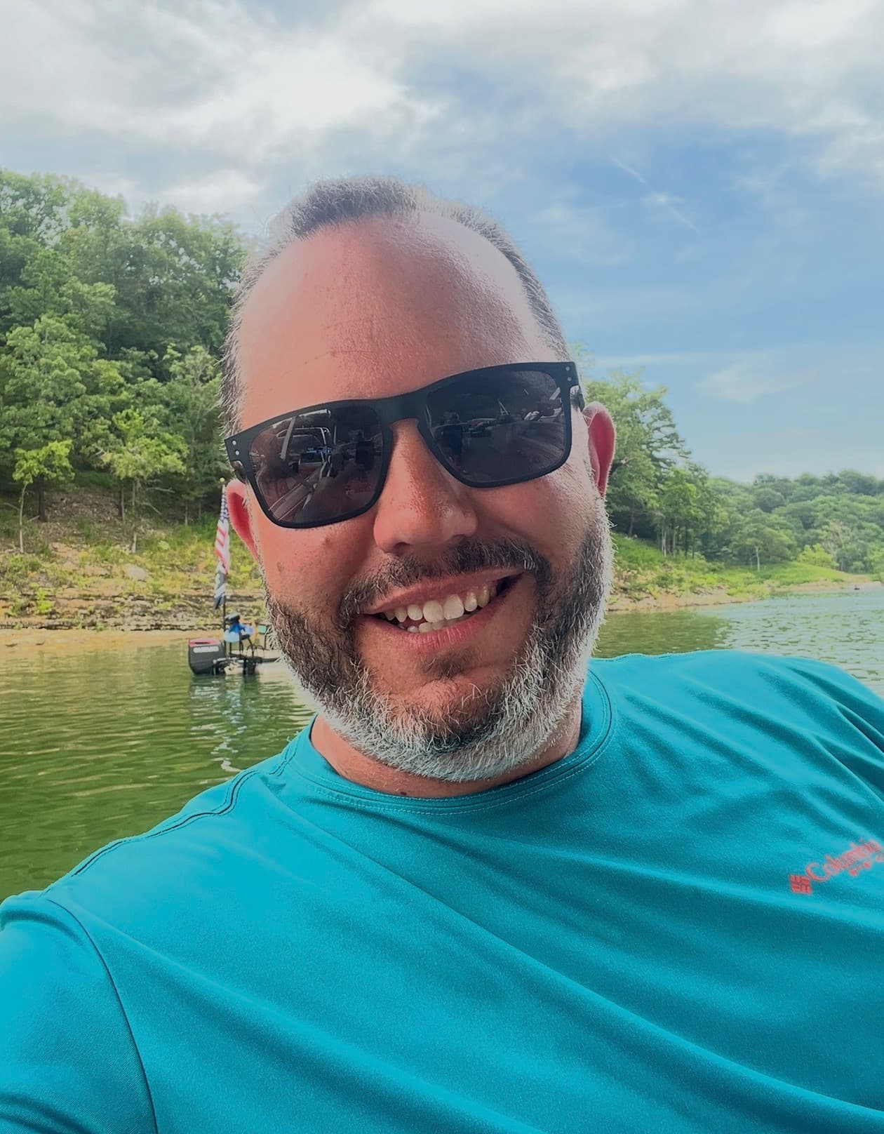 Captain Jason on the water