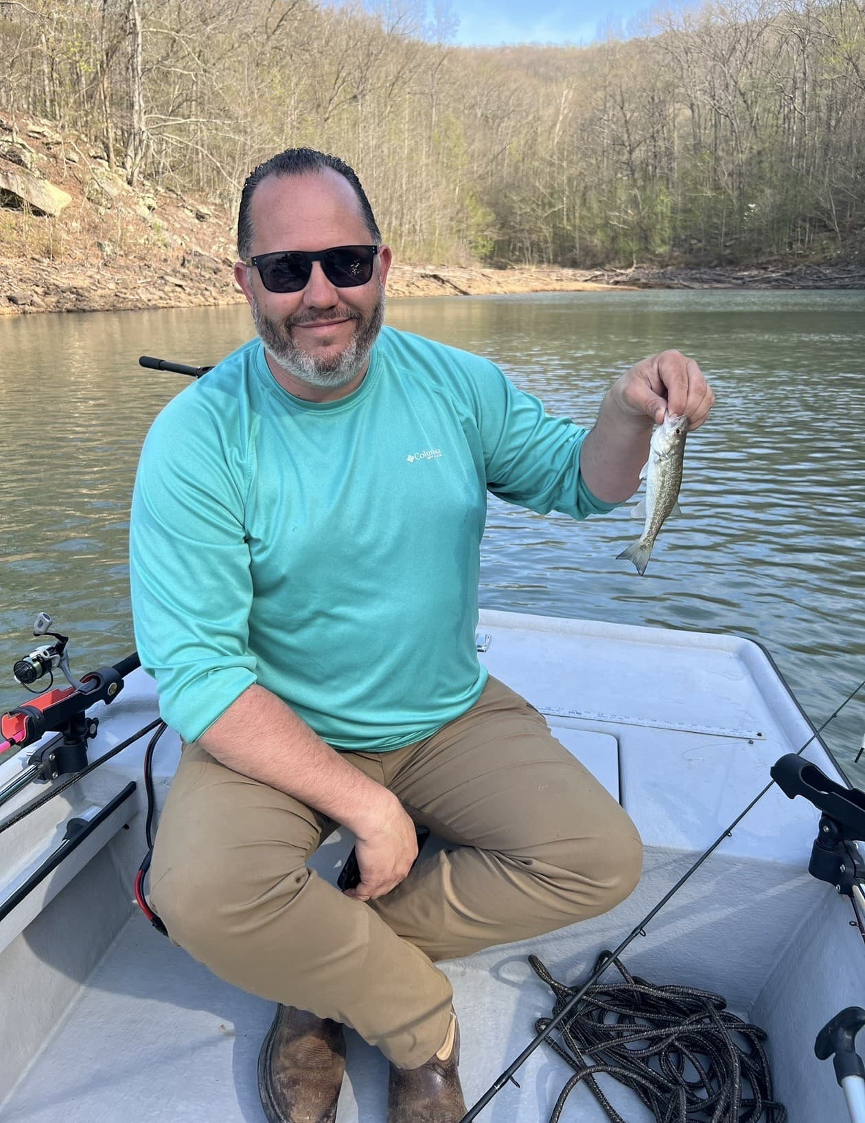 Jason fishing on the river