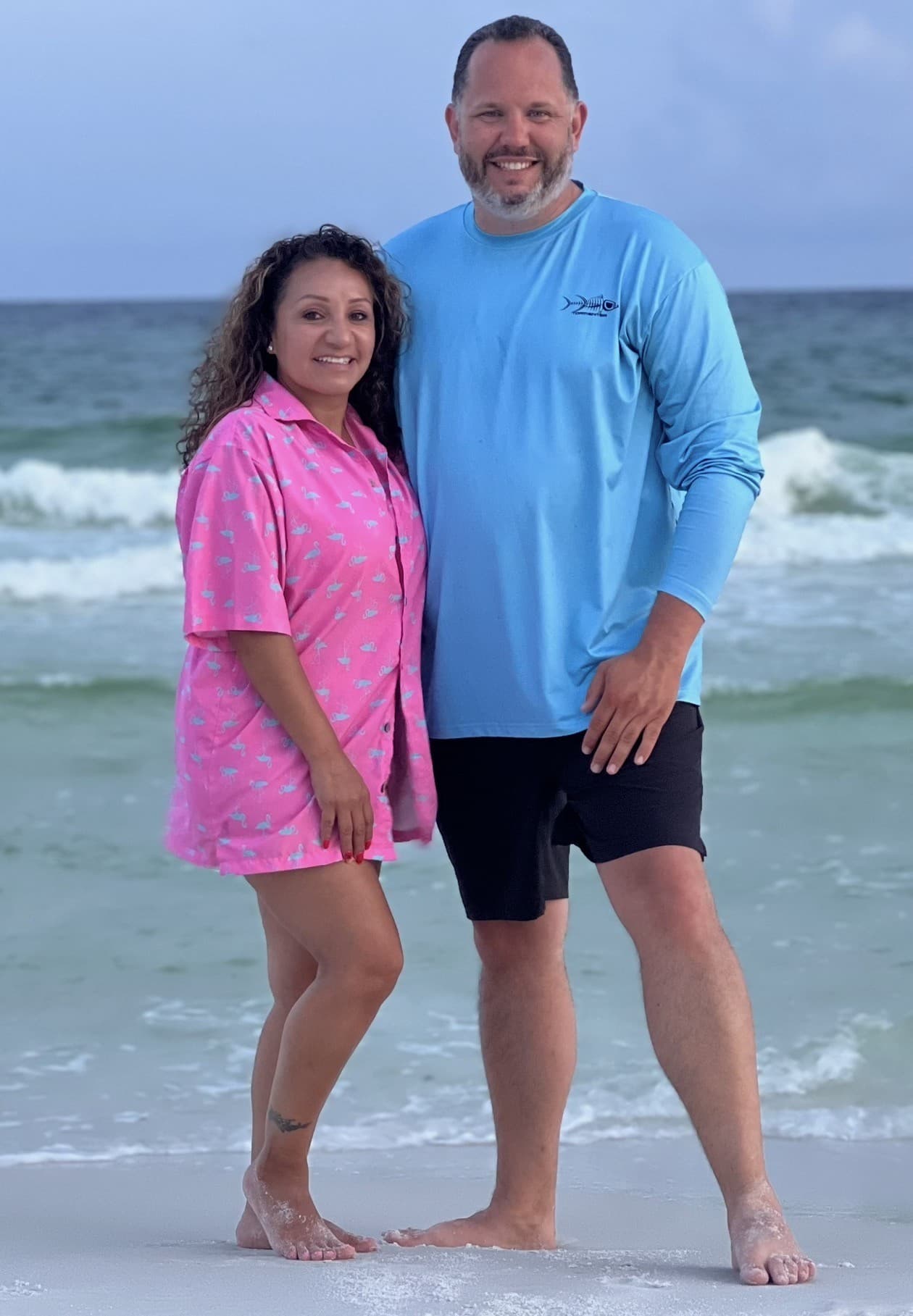 Jason and Maria at the beach