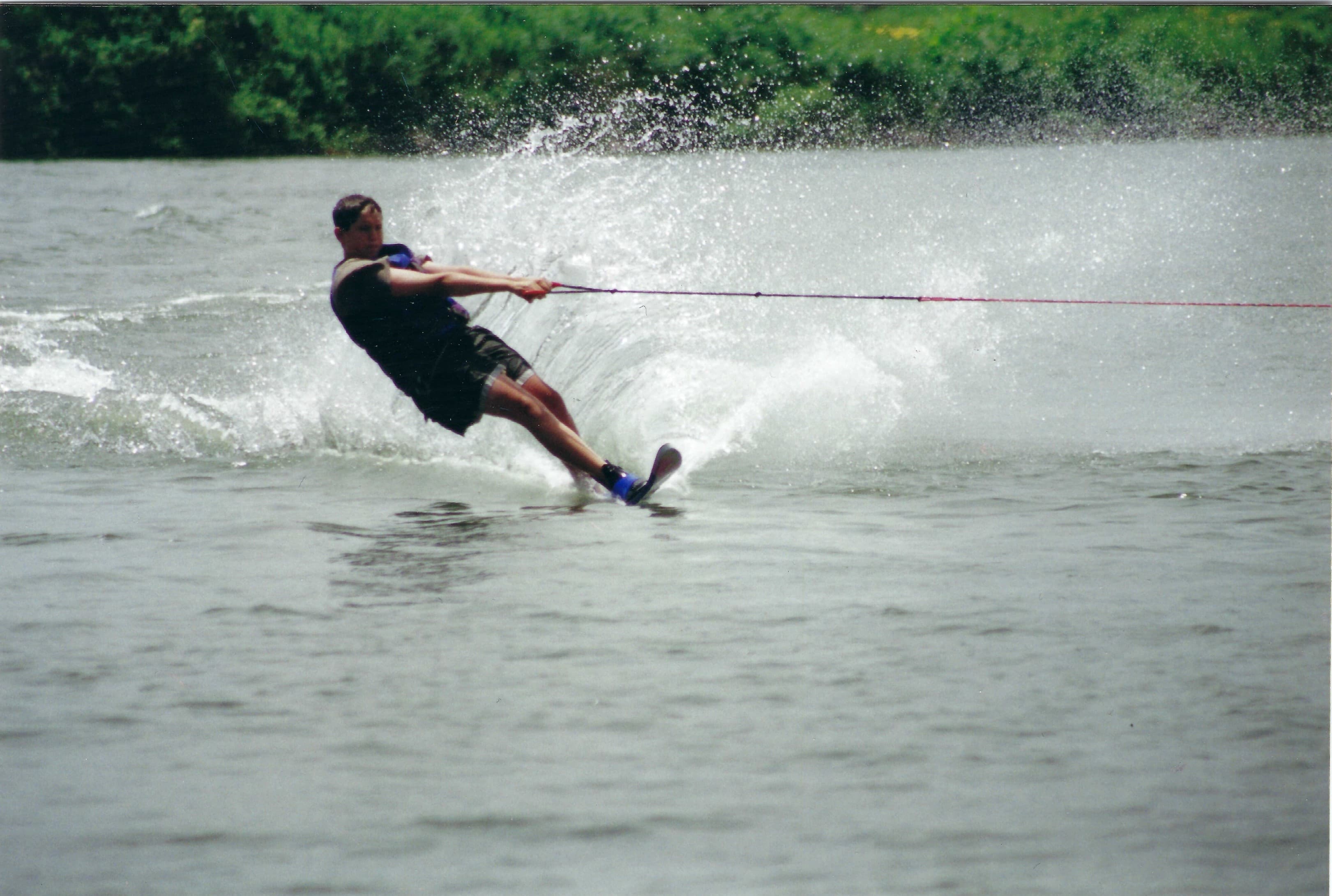 Jason water skiing